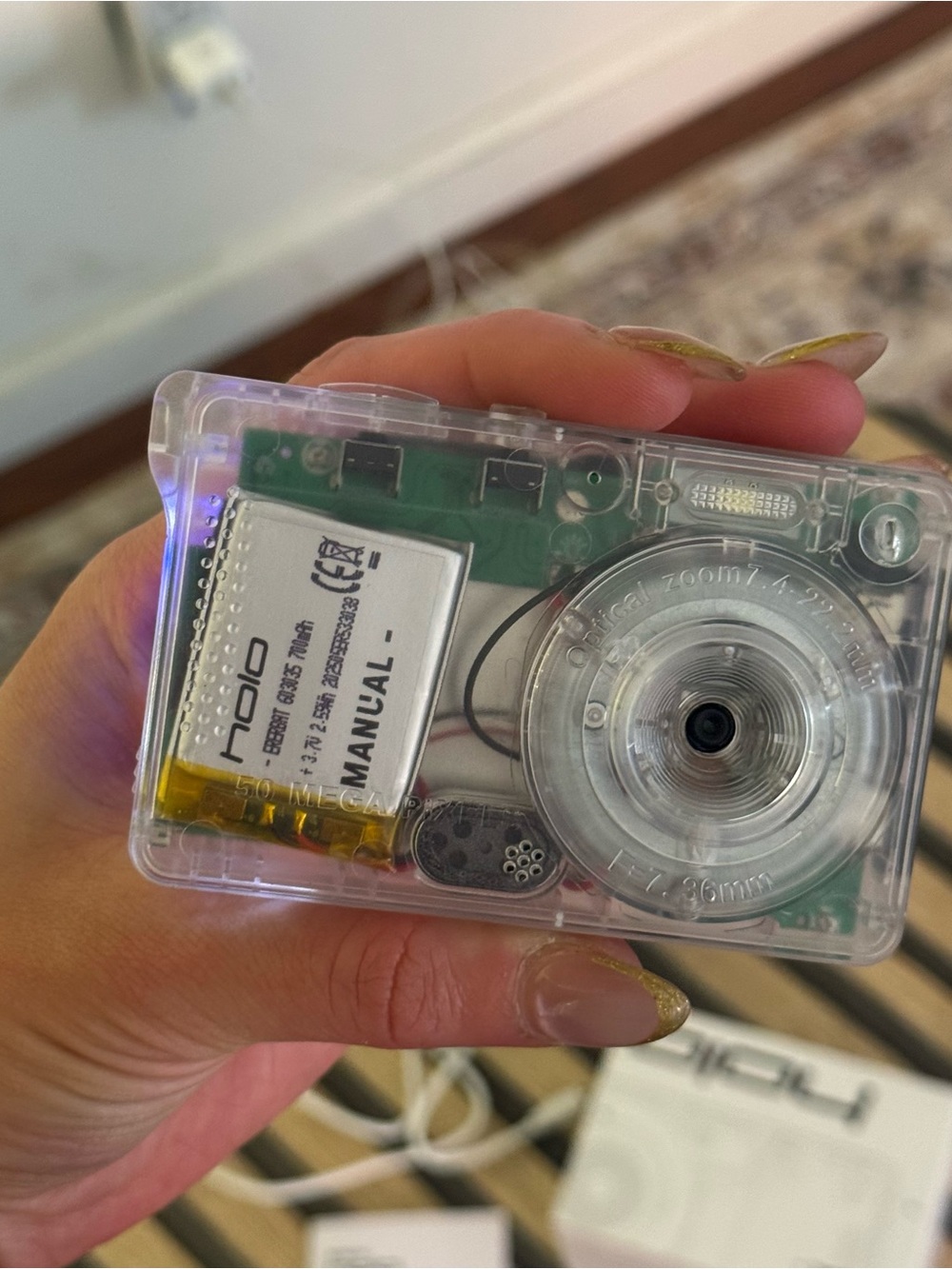 Manual HOLO Transparent 4k Mini Digital Camera Bundle original packaging bundle - Picture 11 of 16